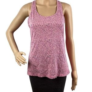 Nike Dri-Fit Tank Top Size S Pink Print Racerback